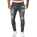 Five-color Ripped Casual Jeans