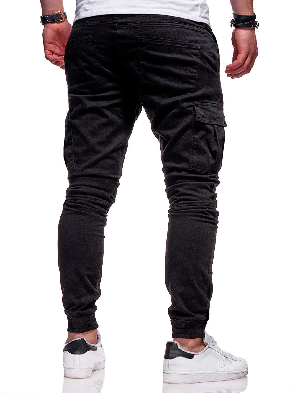 Men's Multi-Pocket Loose Straight-Leg Pants