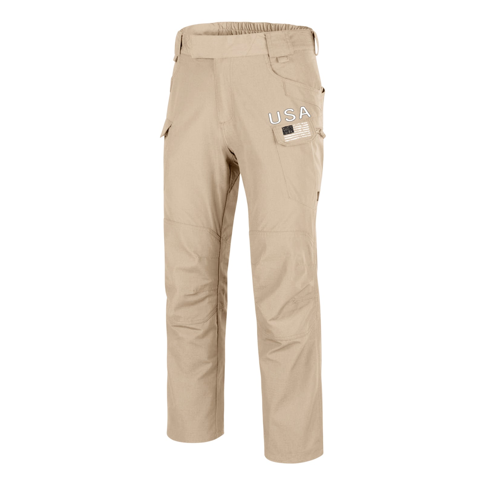 Usa Flag Zipper Multi Pocket Cargo Pants