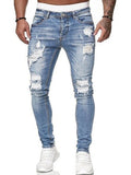 Five-color Ripped Casual Jeans