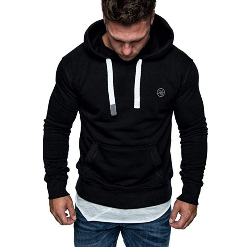 Men's Outdoor Fleece Hoodie Long Sleeve Casual Sweatshirt