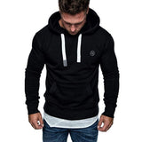 Men's Outdoor Fleece Hoodie Long Sleeve Casual Sweatshirt