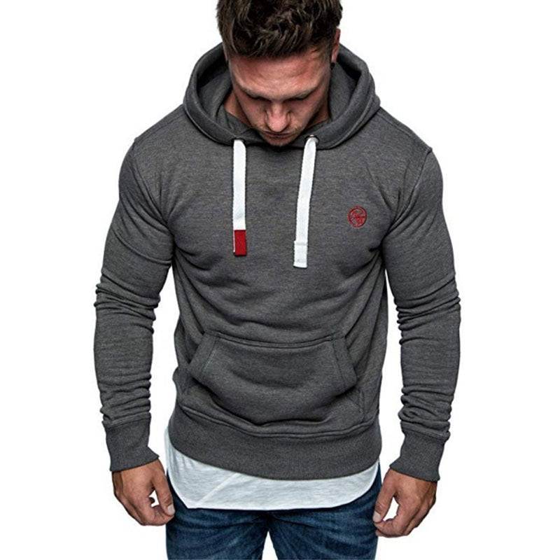 Men's Outdoor Fleece Hoodie Long Sleeve Casual Sweatshirt