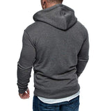 Men's Outdoor Fleece Hoodie Long Sleeve Casual Sweatshirt