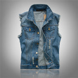 Men's Classic Blue Denim Vest