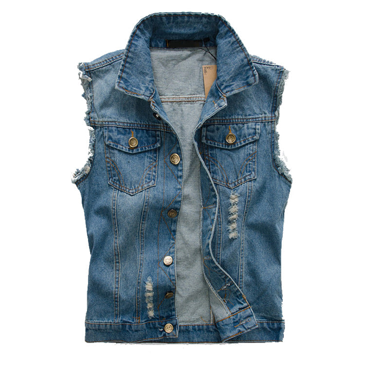 Men's Classic Blue Denim Vest
