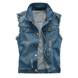 Men's Classic Blue Denim Vest