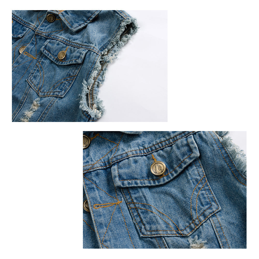 Men's Classic Blue Denim Vest