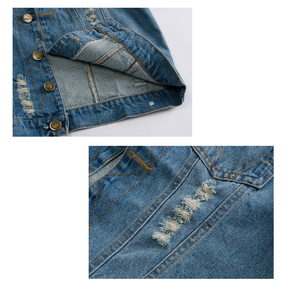 Men's Classic Blue Denim Vest