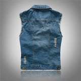 Men's Classic Blue Denim Vest