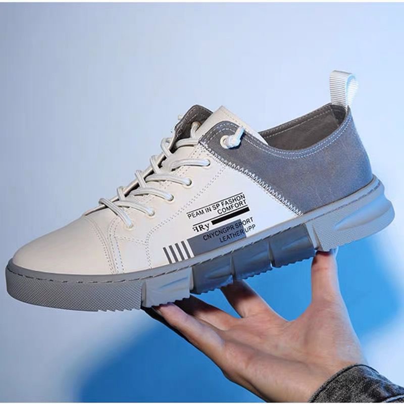 Men Chic Color Block Flat Heel Casual Shoes