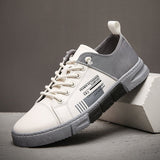 Men Chic Color Block Flat Heel Casual Shoes