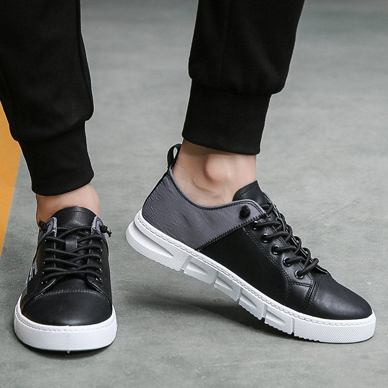 Men Chic Color Block Flat Heel Casual Shoes