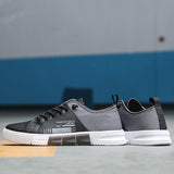 Men Chic Color Block Flat Heel Casual Shoes
