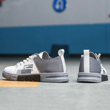 Men Chic Color Block Flat Heel Casual Shoes