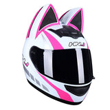 Women Cat Ears Motorcycle Helmet
