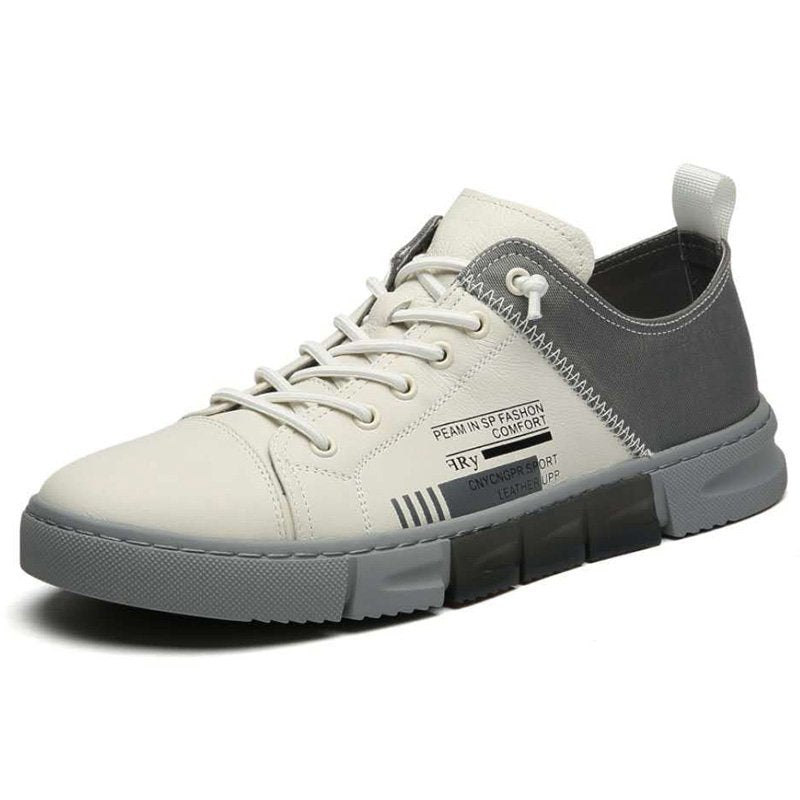 Men Chic Color Block Flat Heel Casual Shoes