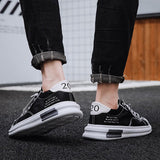 Men Daily Ice Silk Cloth Breathable Quick Drying Casual Sneakers