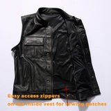 SOA Motorcycle Biker Club Leather Vest