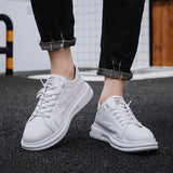 Men Daily Ice Silk Cloth Breathable Quick Drying Casual Sneakers