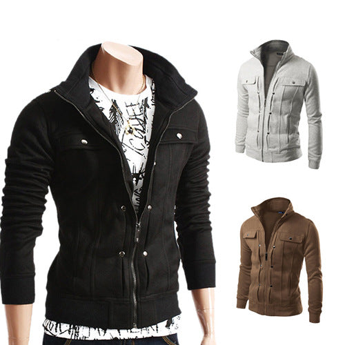 Men's Fashion Casual Side Zip Hoodie