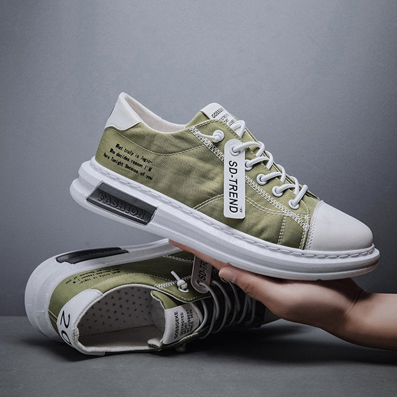 Men Daily Ice Silk Cloth Breathable Quick Drying Casual Sneakers