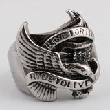 Live To Ride Eagle Biker Ring