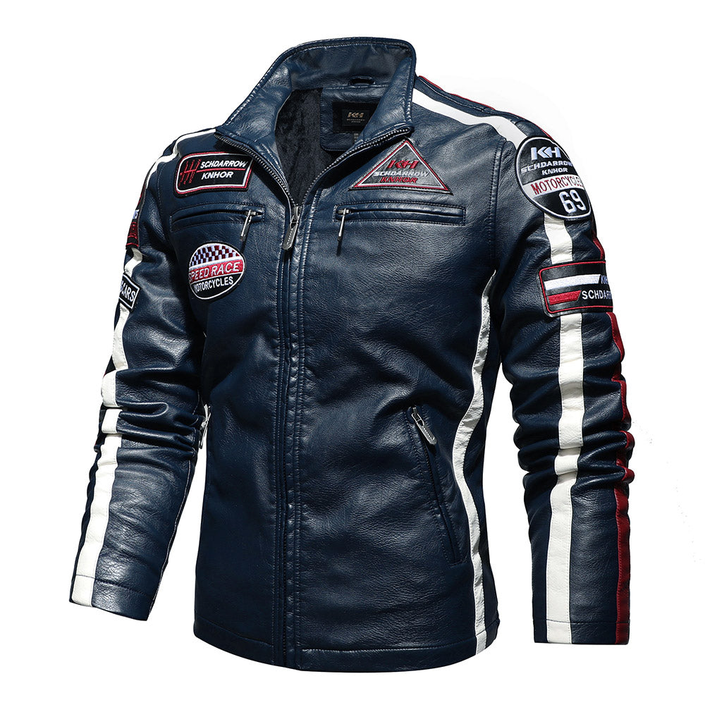 Racing Style Motorcycle Leather Jacket