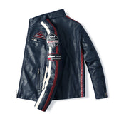 Racing Style Motorcycle Leather Jacket