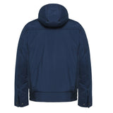 Hooded Insulated Zipper Pocket Logo Jacket
