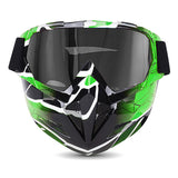 Motorcycle Goggles with Cool Detachable Face Shield