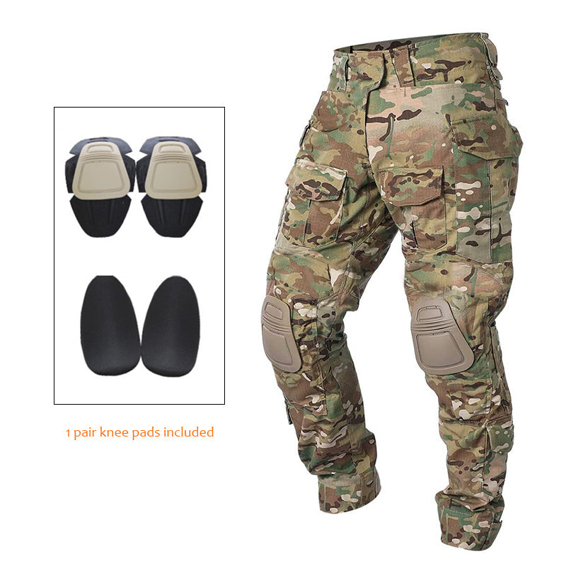 G3 Combat Pants with Knee Pads Rip-Stop Tactical Pants(With Removable Knee Pads)