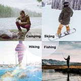 Men's Outdoor Plus Fleece Warm Hooded Multi-Pocket Mid-Length Thick Jacket