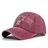 ROUTE 66 Embroidered Denim Washed Baseball Cap