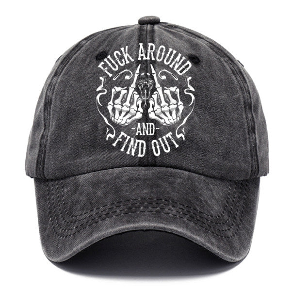 Printed Outdoor Washed Cotton Baseball Cap