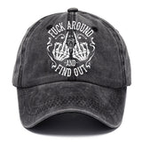 Printed Outdoor Washed Cotton Baseball Cap