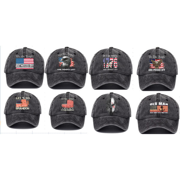 Printed Outdoor Washed Cotton Baseball Cap