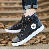 Men's Outdoor High Top Skate Shoes Casual Lace Up Comfy Ankle Boots