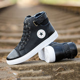 Men's Outdoor High Top Skate Shoes Casual Lace Up Comfy Ankle Boots