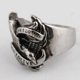 Live To Ride Eagle Biker Ring