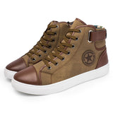 Men's Outdoor High Top Skate Shoes Casual Lace Up Comfy Ankle Boots