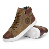 Men's Outdoor High Top Skate Shoes Casual Lace Up Comfy Ankle Boots