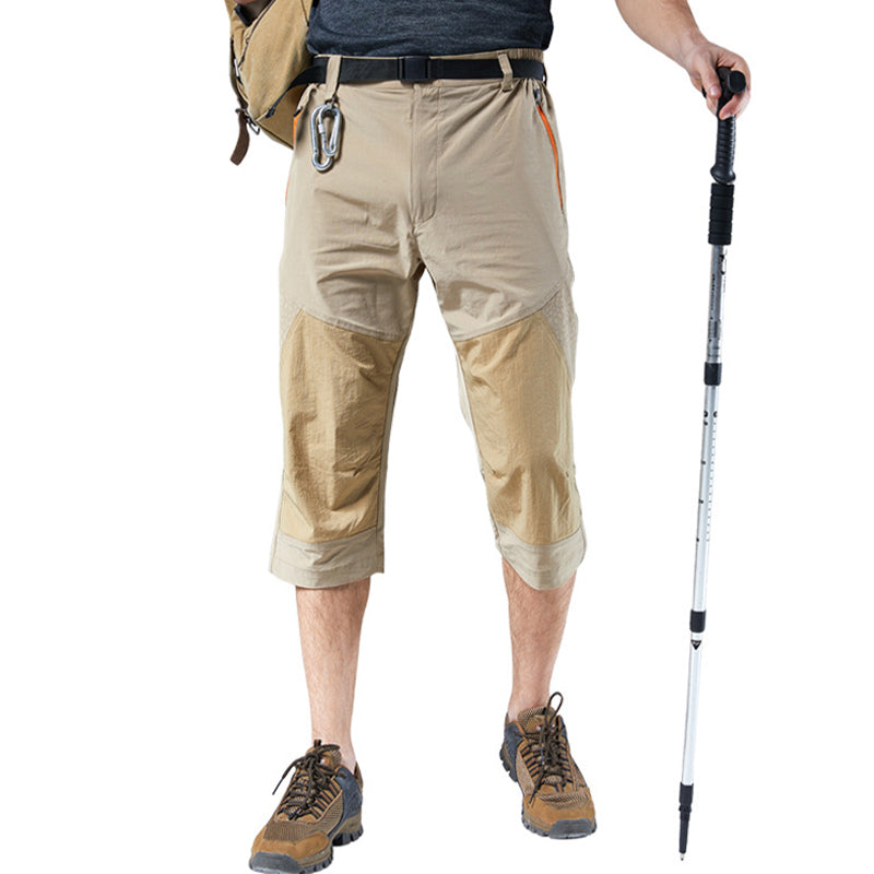 ZIPPER POCKET PATCHWORK QUICKDRY 13'' CARGO SHORTS (NOT BELT AND SAFETY)