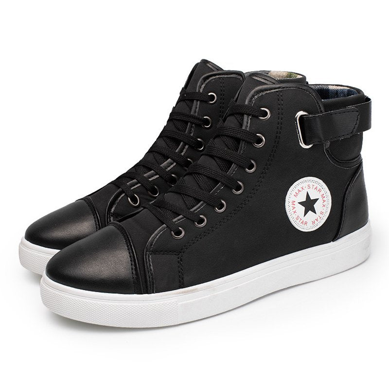 Men's Outdoor High Top Skate Shoes Casual Lace Up Comfy Ankle Boots