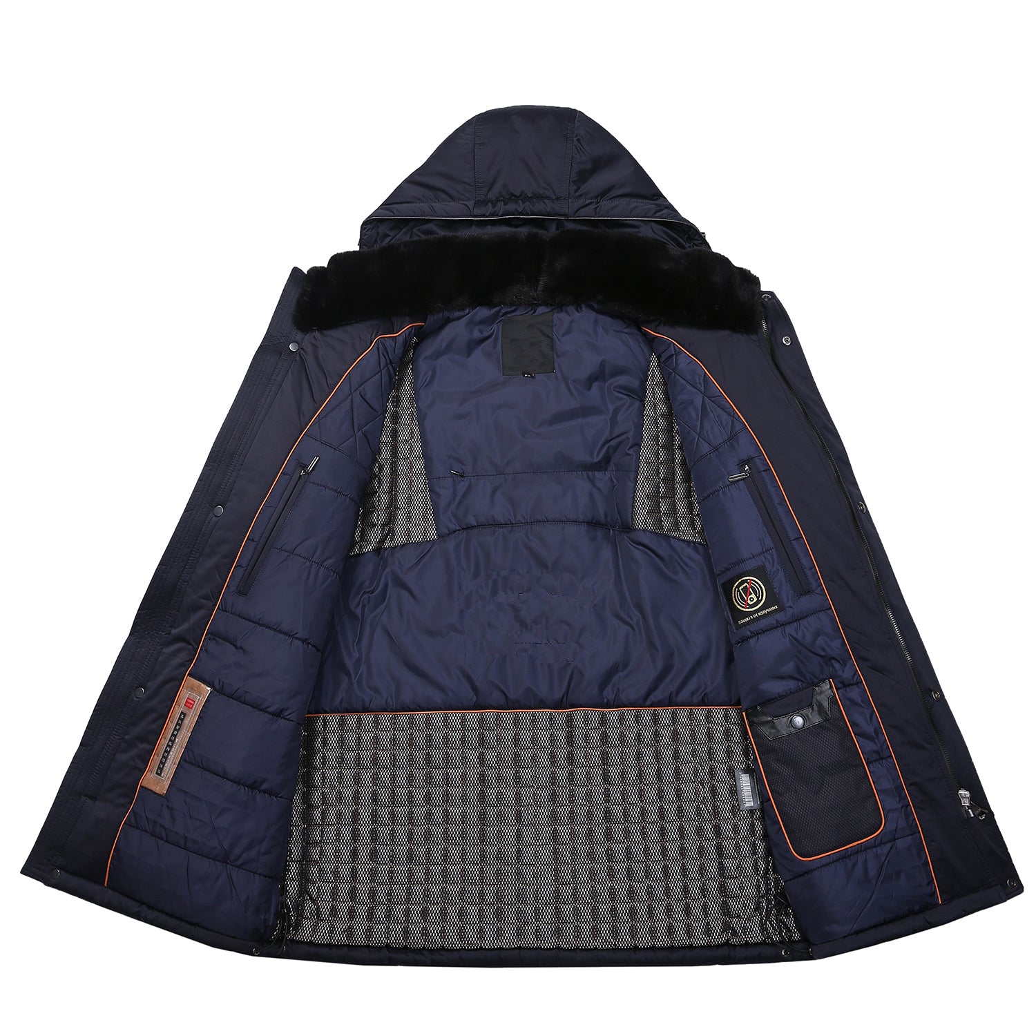Satin Packable Built-in Thermometer Padded Winter Jacket