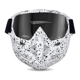 Motorcycle Goggles with Cool Detachable Face Shield