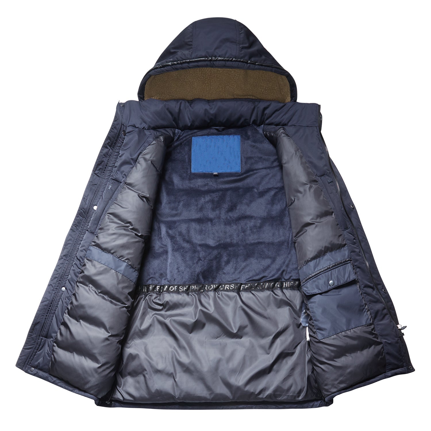 Fleece Drawstring Outdoor Active Winter Parka