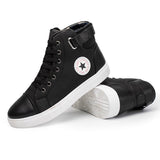 Men's Outdoor High Top Skate Shoes Casual Lace Up Comfy Ankle Boots