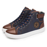 Men's Outdoor High Top Skate Shoes Casual Lace Up Comfy Ankle Boots