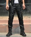 Motorcycle Leather Pants With Protection Gear